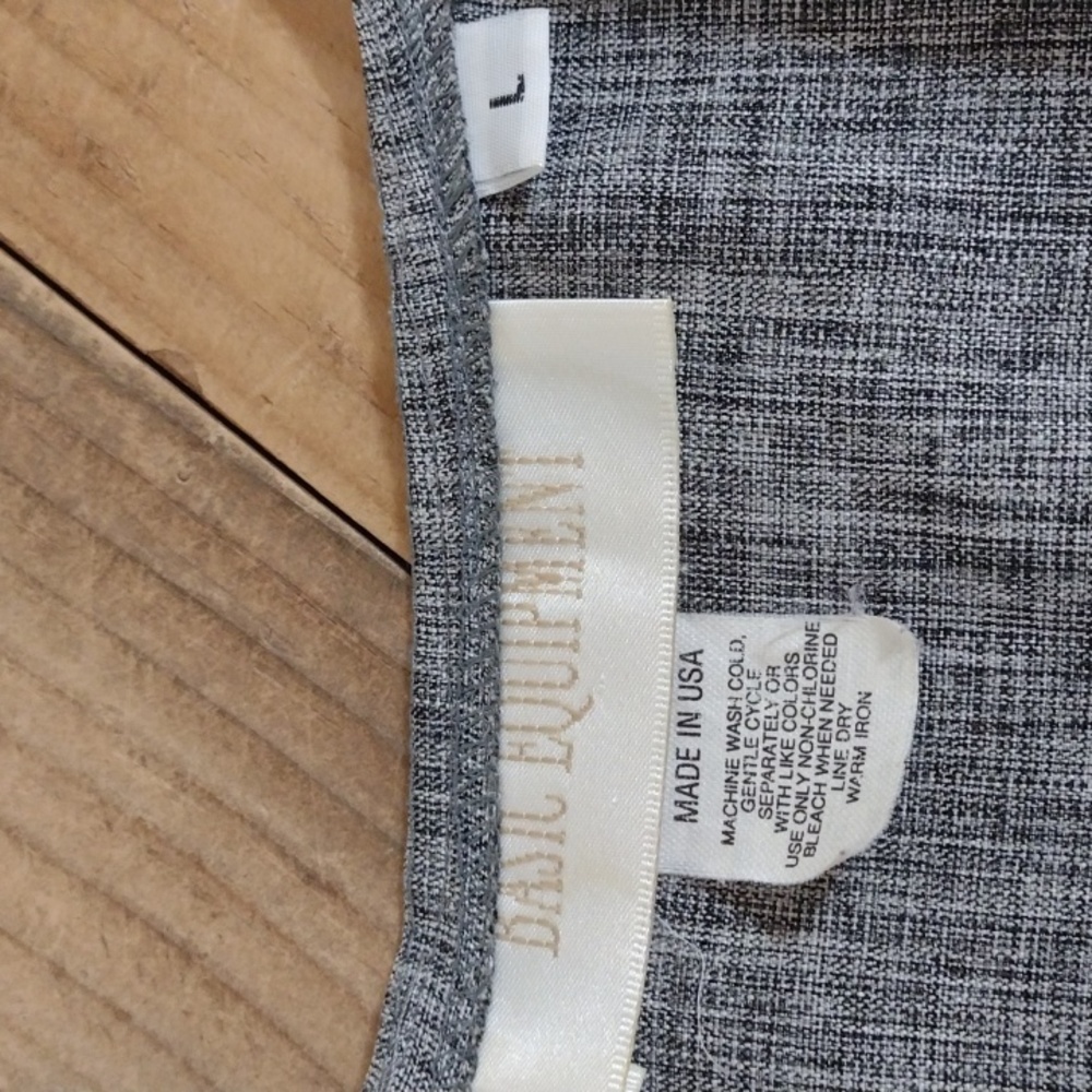 Basic Equipment Vintage Button Front Sleeveless T… - image 5